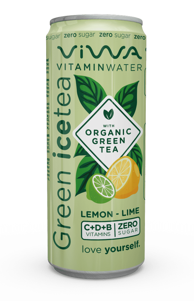 Viwa Vitaminwater Green Ice Tea Lemon Lime 330ml can