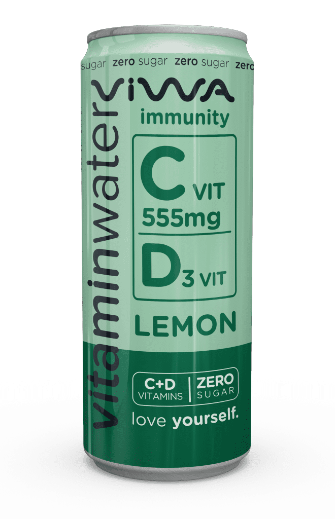 Viwa Vitaminwater Immunity Lemon 330ml can