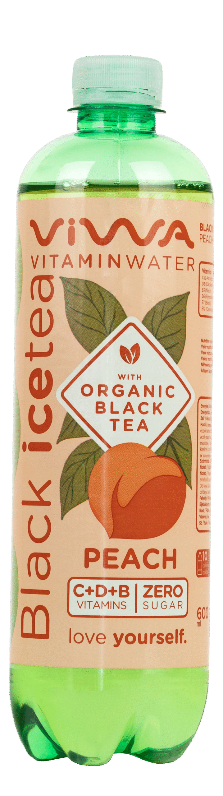Viwa VitaminTea | Organic Black Tea & Peach 600ml