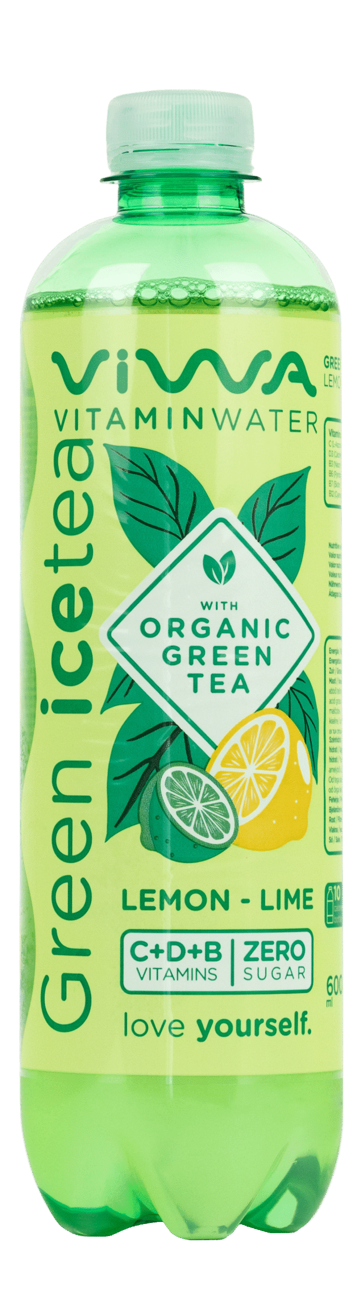 VIWA Vitaminwater Green Icetea Lemon Lime 600ml bottle