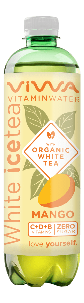 VIWA Vitaminwater White Icetea Mango 600ml bottle